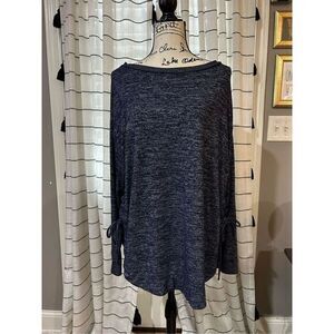 Gap Crew Neck Blue Crewneck Sweater Tie Side Size XL